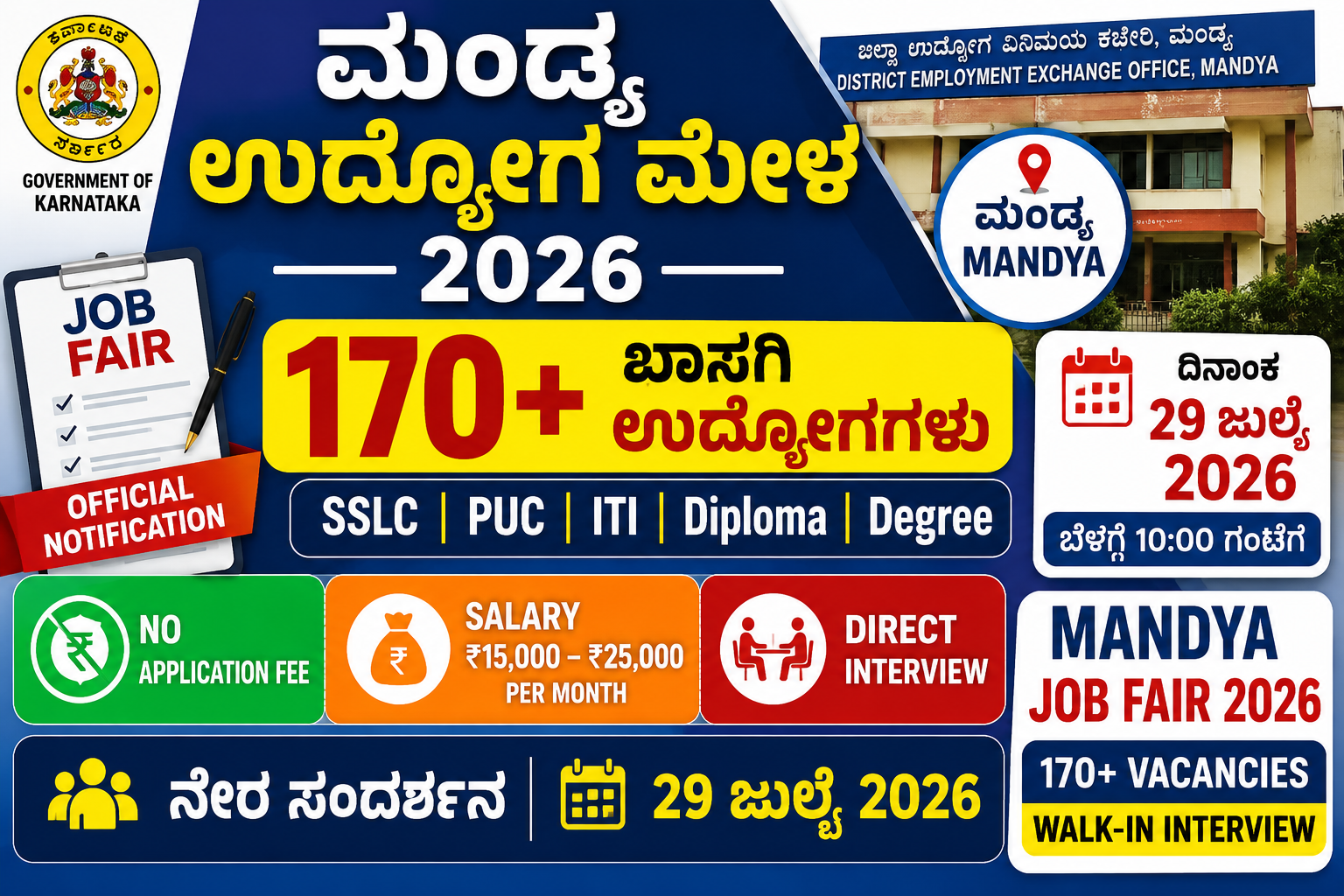 Mandya Job Fair 2026